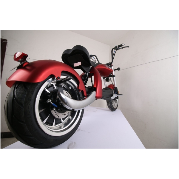 Elektromos Harley robogó CityCoco M4-piros-hátul