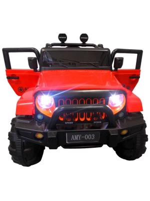 Elektromos játékautó Big Jeep X3-piros eleje