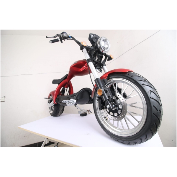 Elektromos Harley robogó CityCoco M4-piros-front-2