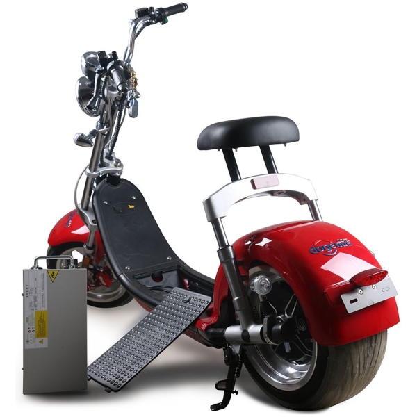 Elektromos Harley robogó CityCoco SC14-piros-hátul