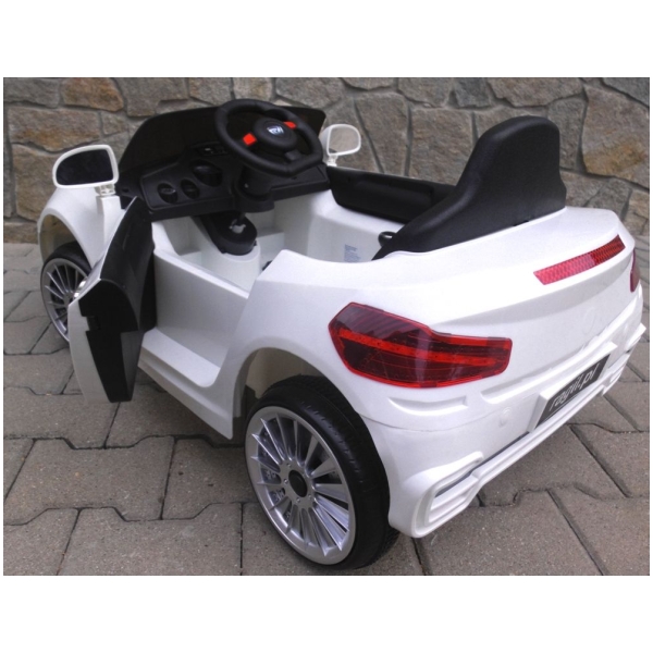 Elektromos játékautó Cabriolet B14-fehér-hátsó