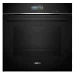 Siemens iQ700 HS736G3B1 Beépített Gőzsütő 60×60 cm Fekete Rozsdamentes Acél