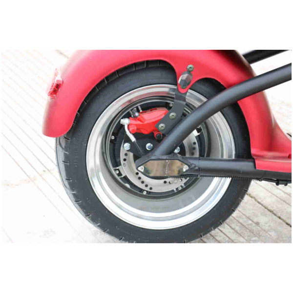 Elektromos Chopper CityCoco M1-piros-hátsó kerék