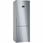 Bosch KGN49AIBT kombinált hűtőszekrény fagyasztóval, rozsdamentes acél, ujjlenyomatmentes felület, 203 x 70 cm, B energiaosztály