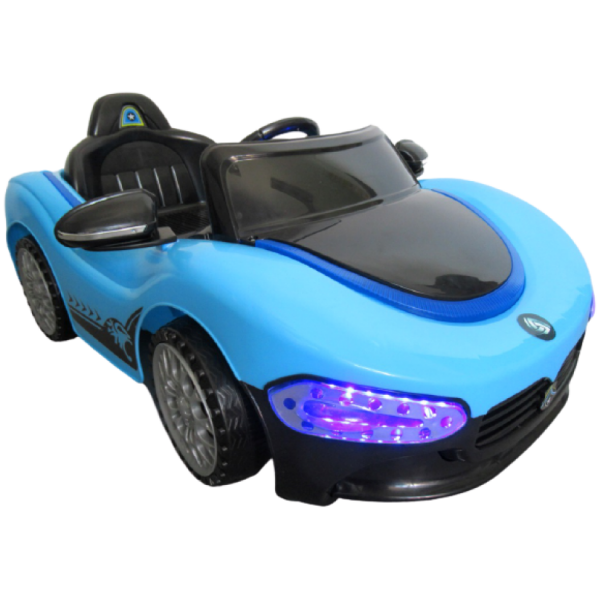 Elektromos játékautó Cabrio MA-kék oldalnézet