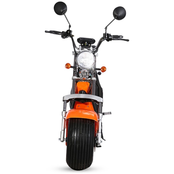 CityCoco SC11+ elektromos Harley robogó CE-narancssárga előlappal