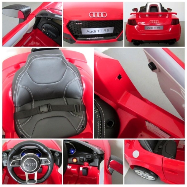 Audi TT elektromos autó-belül piros