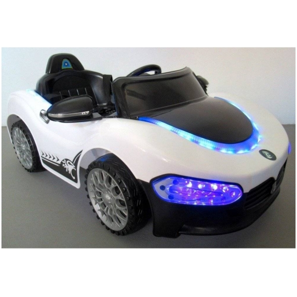 Elektromos játékautó Cabrio MA-fehér-oldalról