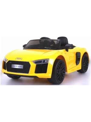 Elektromos autó Audi R8 Spyder-elöl sárga